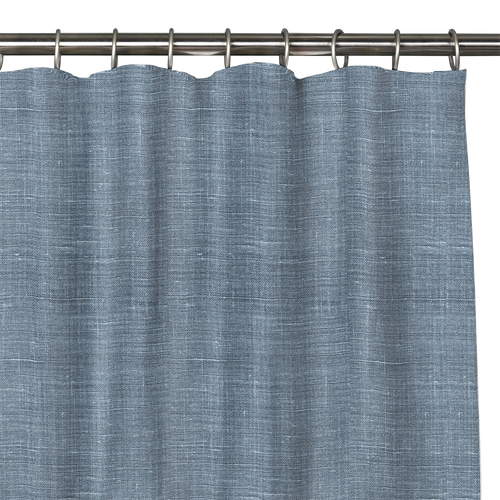 Custom Drape - Flat top - Textured Blue - 30 " width x 93 " height