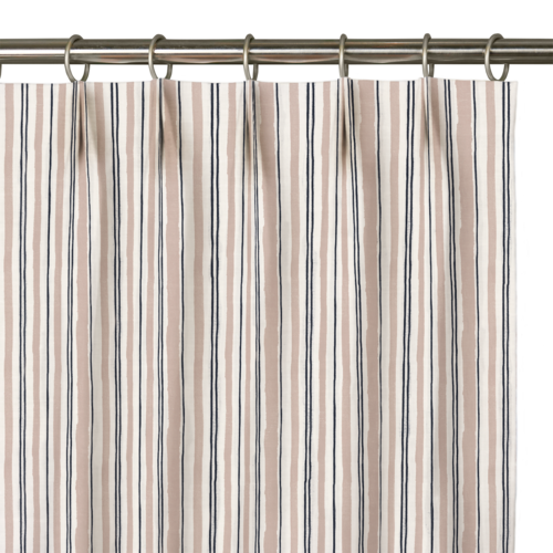 Custom Drape - Euro - Watercolor Stripe Clay - 16 1/2" width x 27 " height