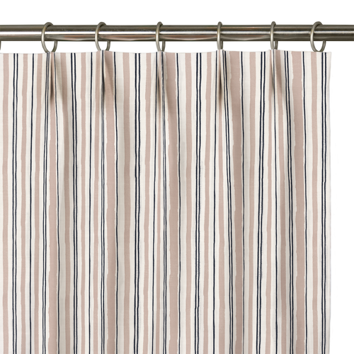 Custom Drape - Euro - Watercolor Stripe Clay - 5 " width x 9 " height