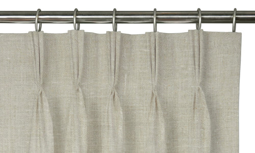 Custom Drape - Triple pinch - Light Stone - 36 " width x 90 " height