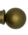 Custom Drapery Rod - Ball Finial - Black - 70"