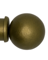 Custom Drapery Rod - Ball Finial - Black - 51"