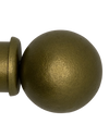 Custom Drapery Rod - Ball Finial - Black - 128"