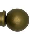Custom Drapery Rod - Ball Finial - Black - 51"