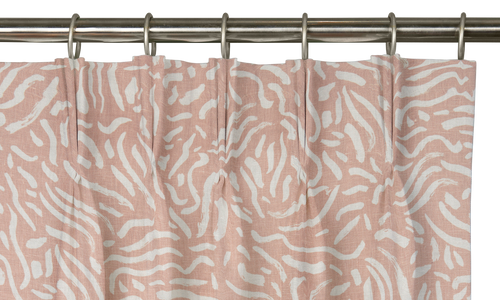 Custom Drape - Euro - Chagall Rose - 25 " width x 108 " height