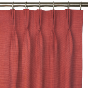 Custom Drape - Triple pinch - Coral - 60 " width x 94 " height