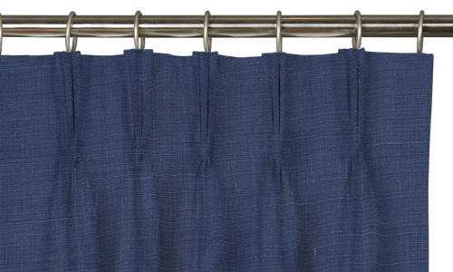 Custom Drape - Triple pinch - Deep Sea - 24 " width x 108 " height