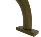 Custom Drapery Rod - French Return - Brass - 12"