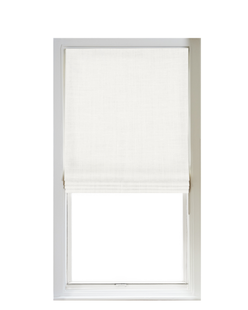 Custom Shade - Flat - Ivory - 17 " width x 52 " height
