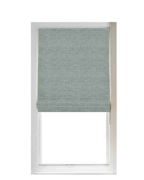 Custom Shade - Flat - Textured Mint - 35 1/2" width x 67 " height