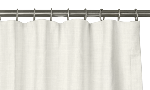 Custom Drape - Flat top - Ivory - 9 3/8" width x 19 " height