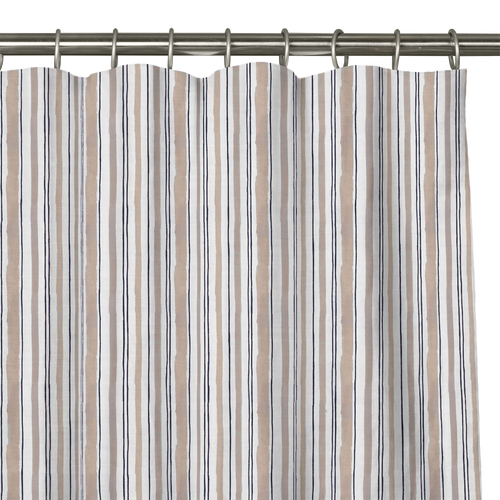 Custom Drape - Flat top - Watercolor Stripe Clay - 24 " width x 83 " height
