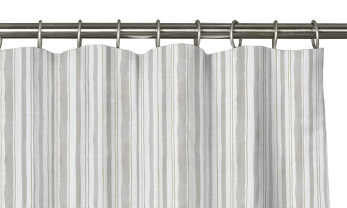 Custom Drape - Flat top - Watercolor Stripe Sand - 22 " width x 29 1/2" height