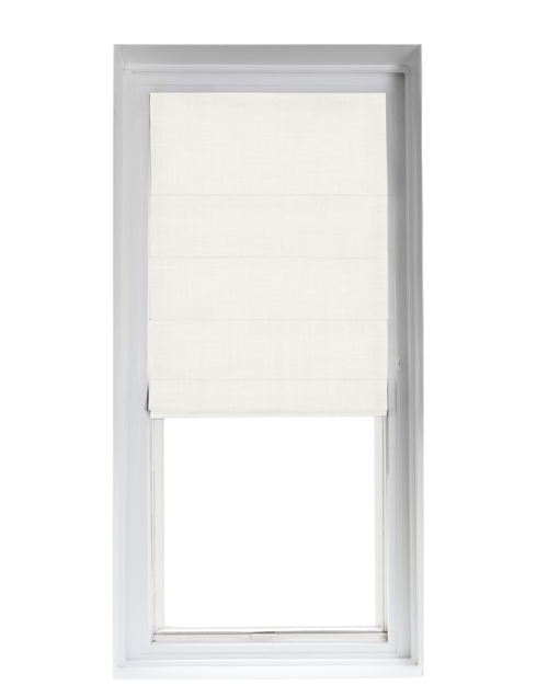 Custom Shade - Ribbed - Ivory - 23 " width x 53 " height