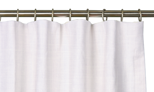 Custom Drape - Flat top - Soft Snow - 5 " width x 9 " height