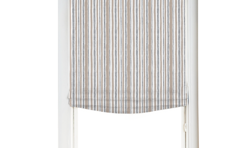 Custom Shade - Soft - Watercolor Stripe Clay - 33 1/2" width x 36 " height