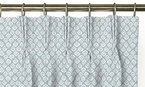 Custom Drape - Triple pinch - Jaipur Sky - 56 " width x 96 " height