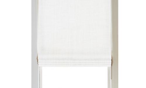 Custom Shade - Flat - Soft Snow - 36 1/8" width x 37 " height
