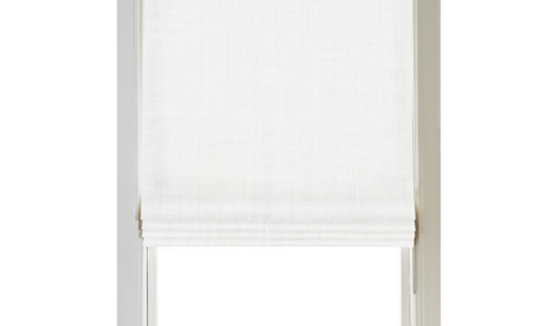 Custom Shade - Flat - Soft Snow - 28 " width x 58 " height