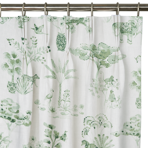 Custom Drape - Triple pinch - Jungle Sage - 5 " width x 9 " height