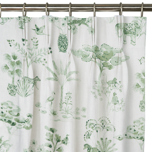 Custom Drape - Triple pinch - Jungle Sage - 25 " width x 86 " height