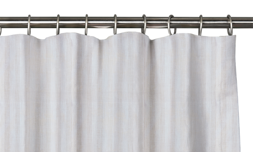Custom Drape - Flat top - Striped Oyster - 5 " width x 9 " height