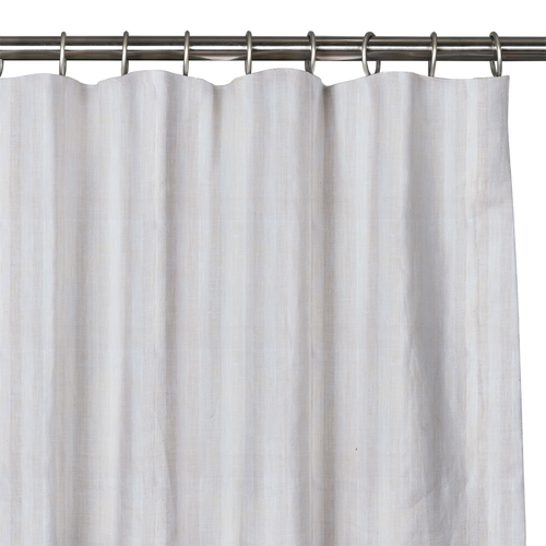 Custom Drape - Flat top - Striped Oyster - 72 1/2" width x 94 " height