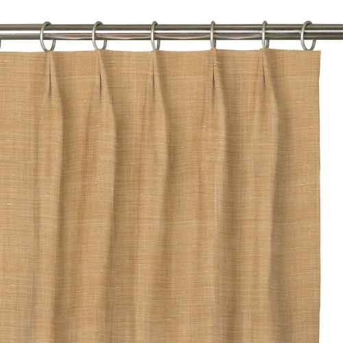Custom Drape - Euro - Textured Marigold - 65 3/8" width x 95 1/4" height