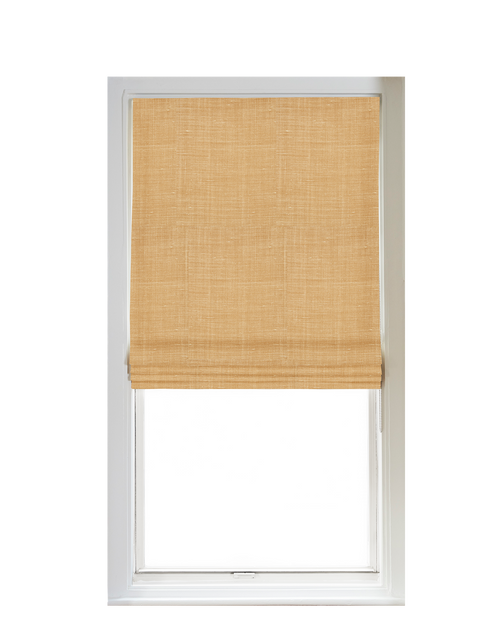 Custom Shade - Flat - Textured Marigold - 28 " width x 89 " height