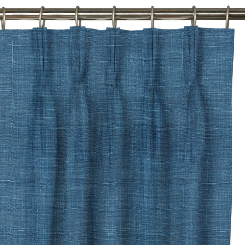 Custom Drape - Triple pinch - Textured Navy - 70 " width x 65 " height