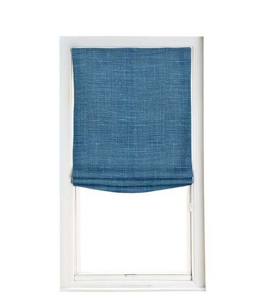 Custom Shade - Soft - Textured Navy - 30 " width x 61 " height